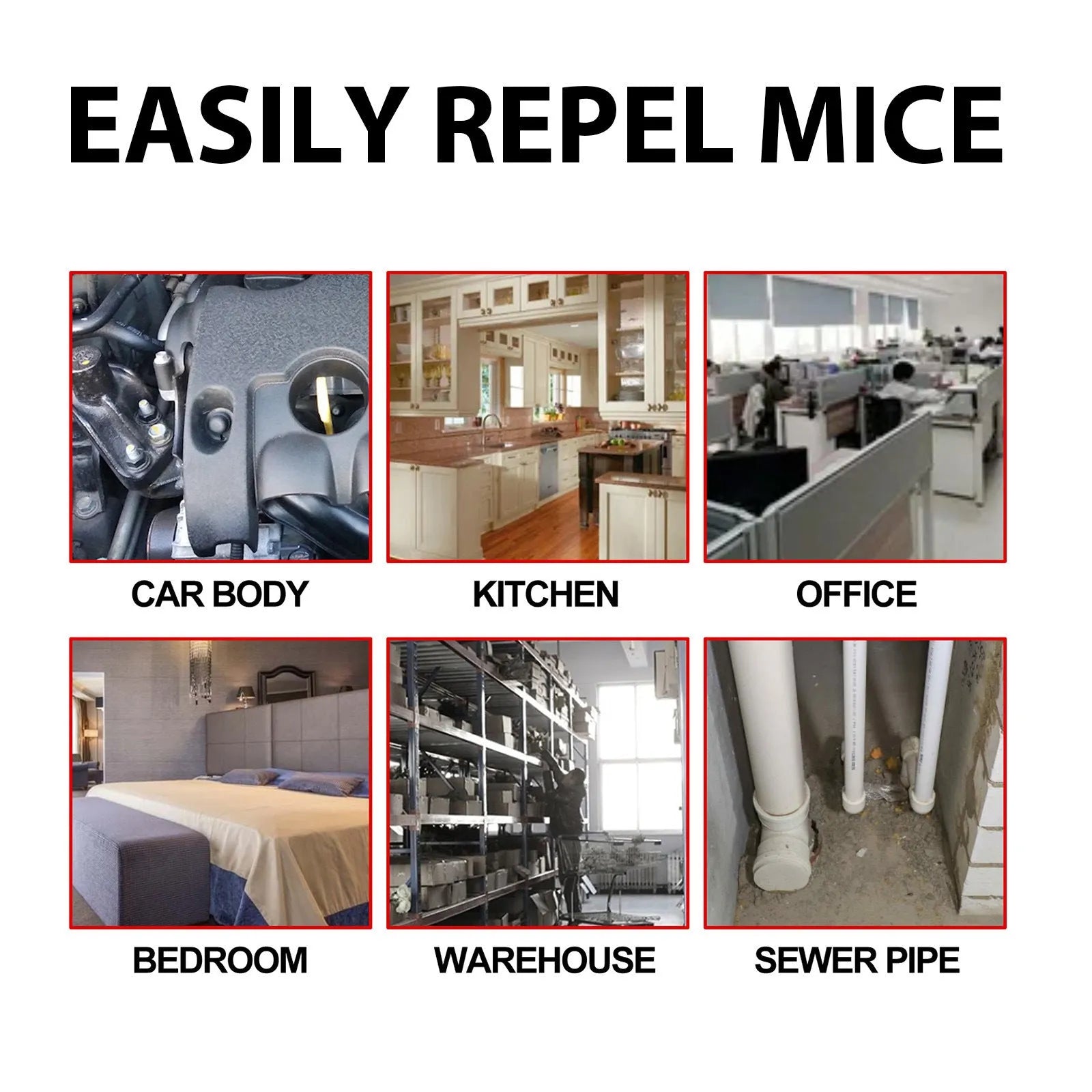 60ml rat repellent spray bottle with botanical essential oil formula for home and car use.