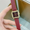 Chinese style women's alloy watch showing various dial designs including Camellia and diamond options.