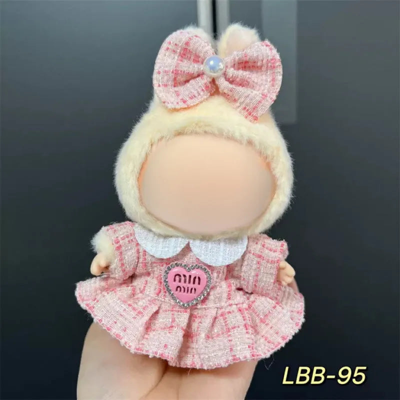 17cm plastic doll costume for vinyl figurines in multiple LBB design styles