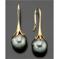 Women's retro fashion earrings with electroplated gold finish and alloy construction