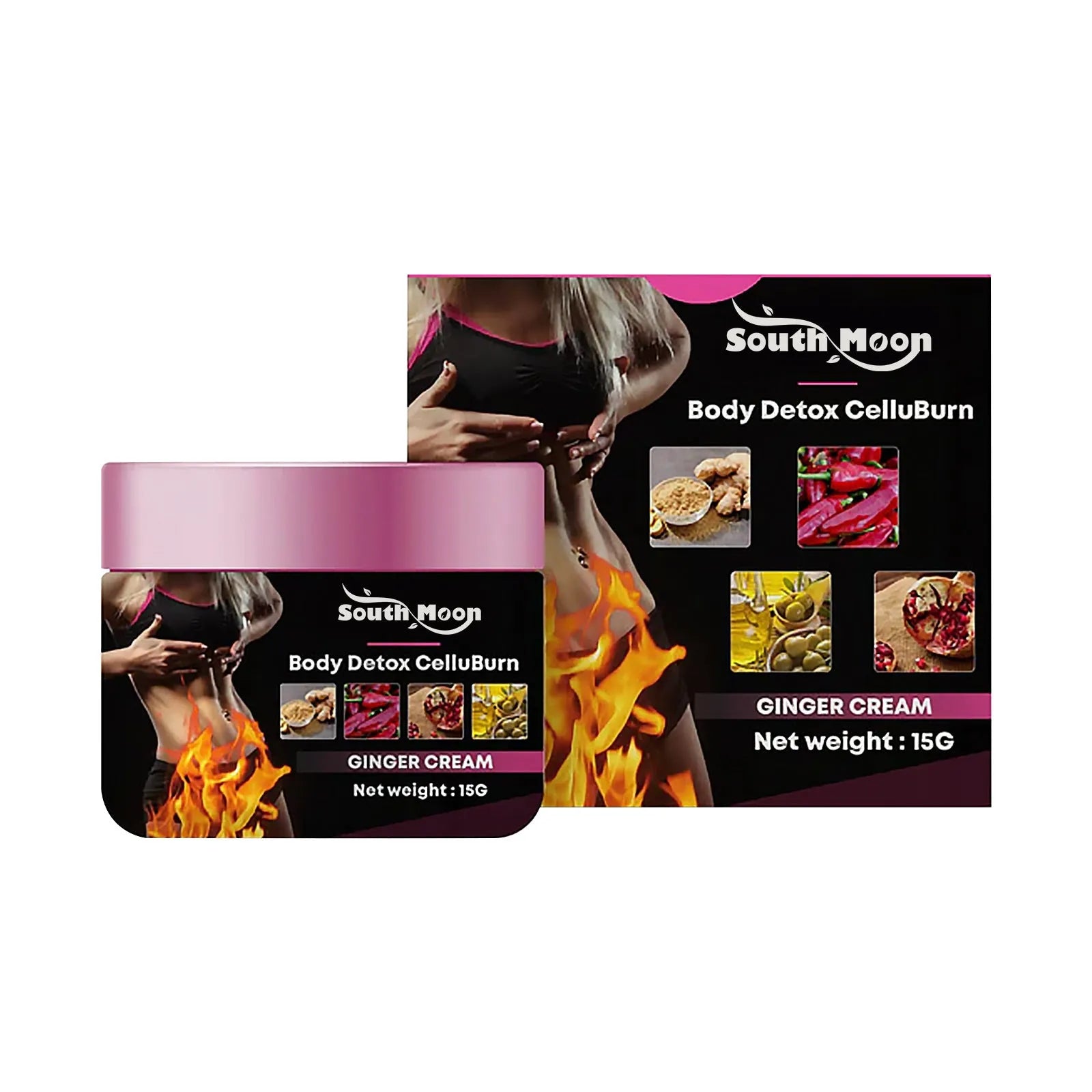 15g tube of ginger body cream for thigh slimming and tightening