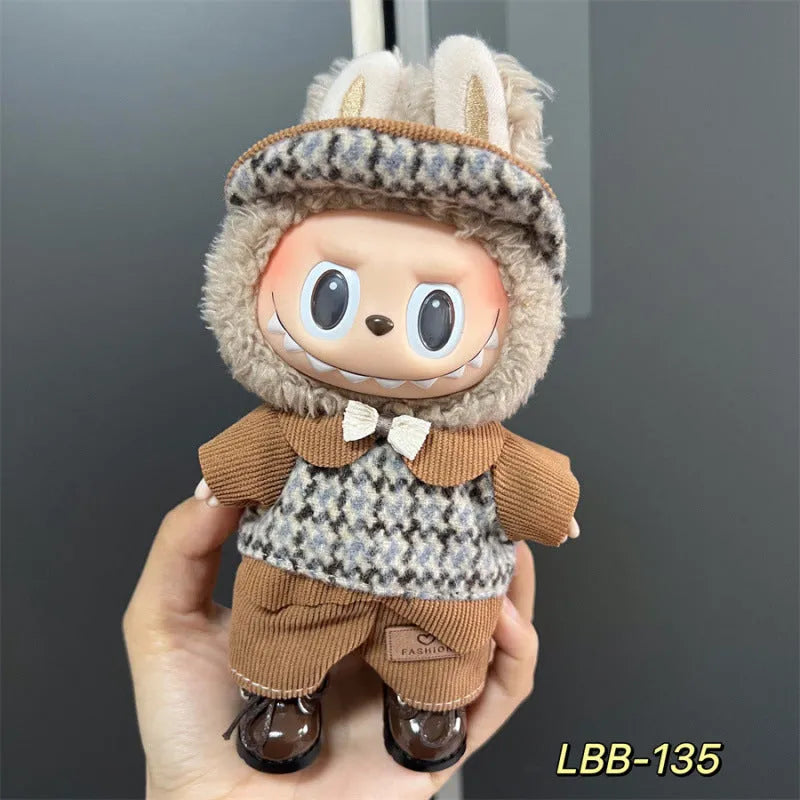 17cm plastic doll costume for vinyl figurines in multiple LBB design styles