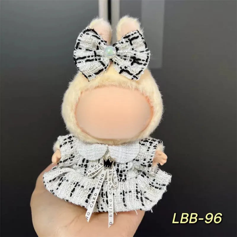 17cm plastic doll costume for vinyl figurines in multiple LBB design styles