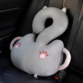 Cartoon animal question mark shape cushion pillow with plush material in various colour options