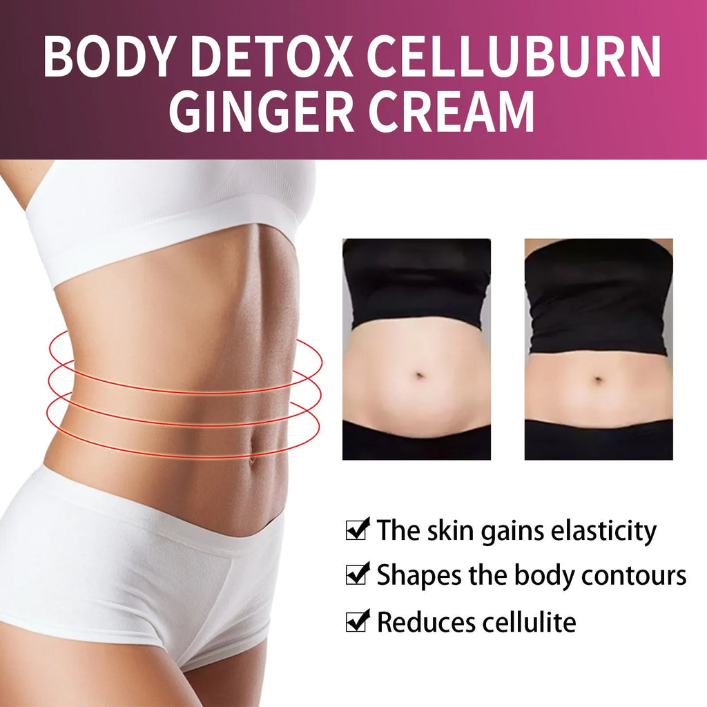 15g tube of ginger body cream for thigh slimming and tightening