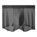 Men's solid colour ice silk shorts with mid waist and seamless design on a neutral background.