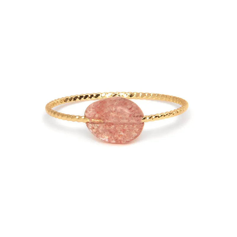 Geometric agate ring for women with original niche design in various colour options