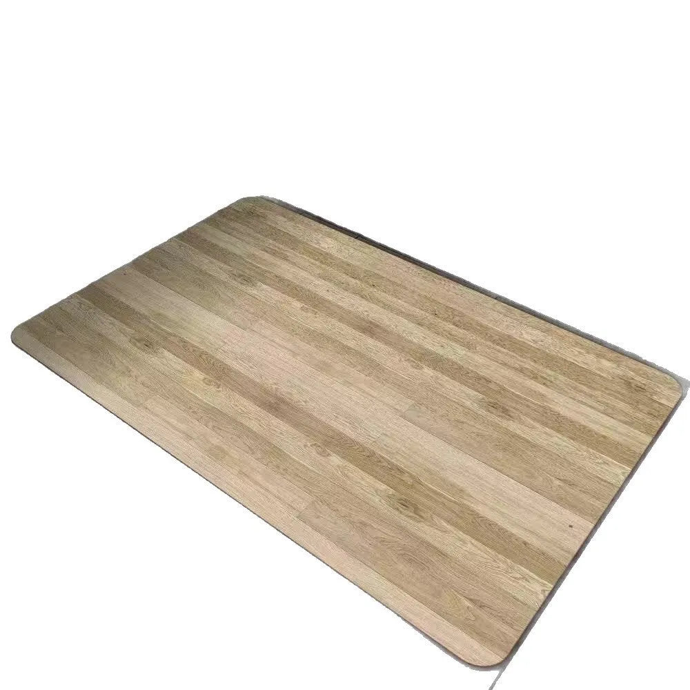 American wood grain pattern diatom mud bathroom floor mat in square shape on bathroom tiles