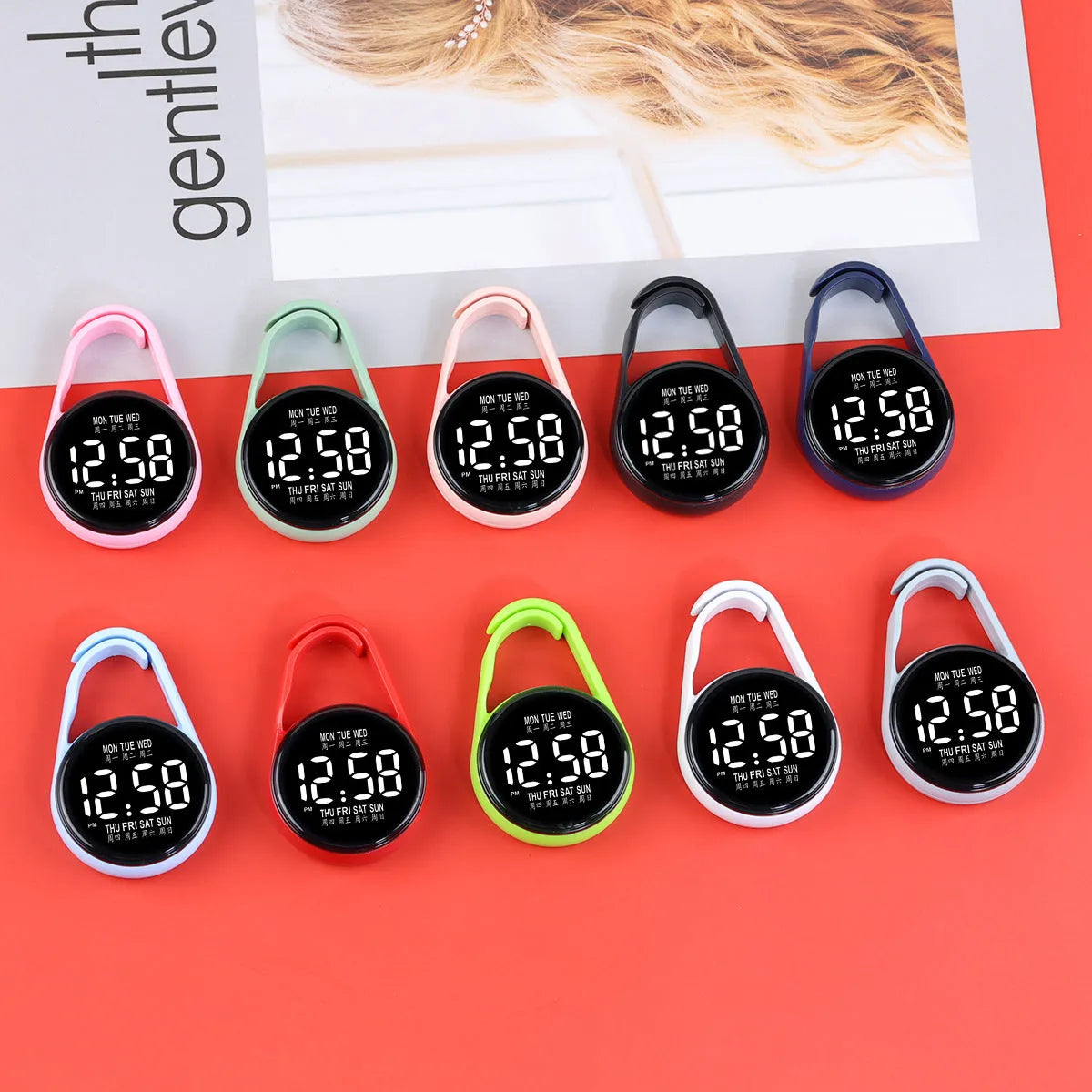 Mini LED luminous electronic watch with waterproof design in various colour options