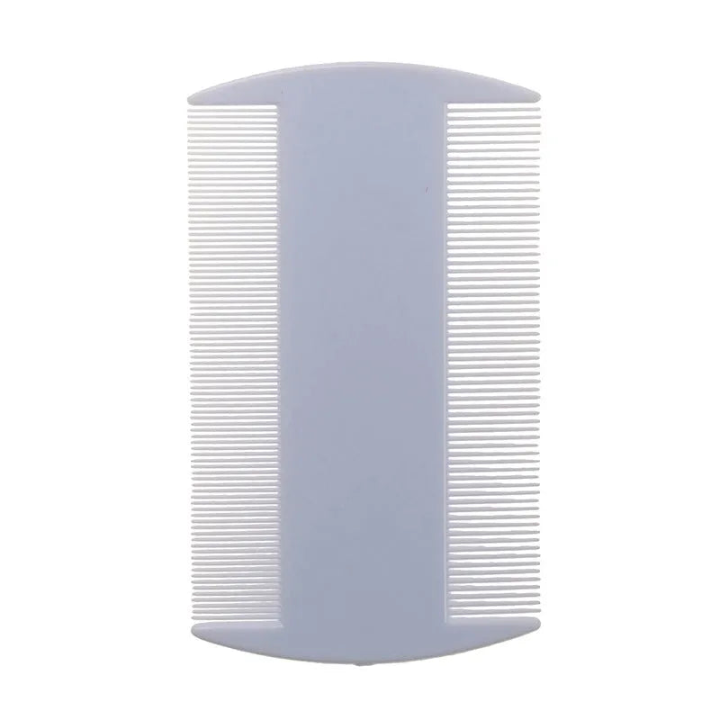 Double-edged plastic fine teeth flea comb for pets and people in various colours