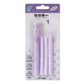 Push type automatic eraser for children's learning in blue, green, pink, and purple colours