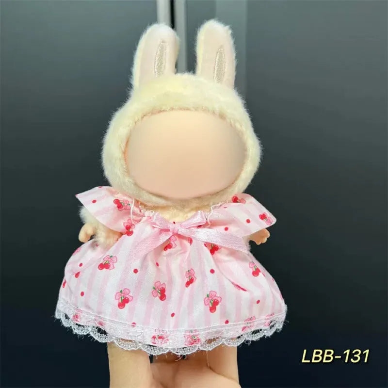 17cm plastic doll costume for vinyl figurines in multiple LBB design styles