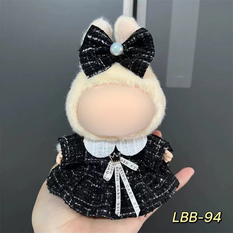 17cm plastic doll costume for vinyl figurines in multiple LBB design styles