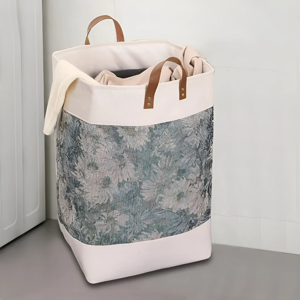 Fabric under-bed storage bag with zipper, dimensions 35x35x55 cm, shown in colourful bear print.