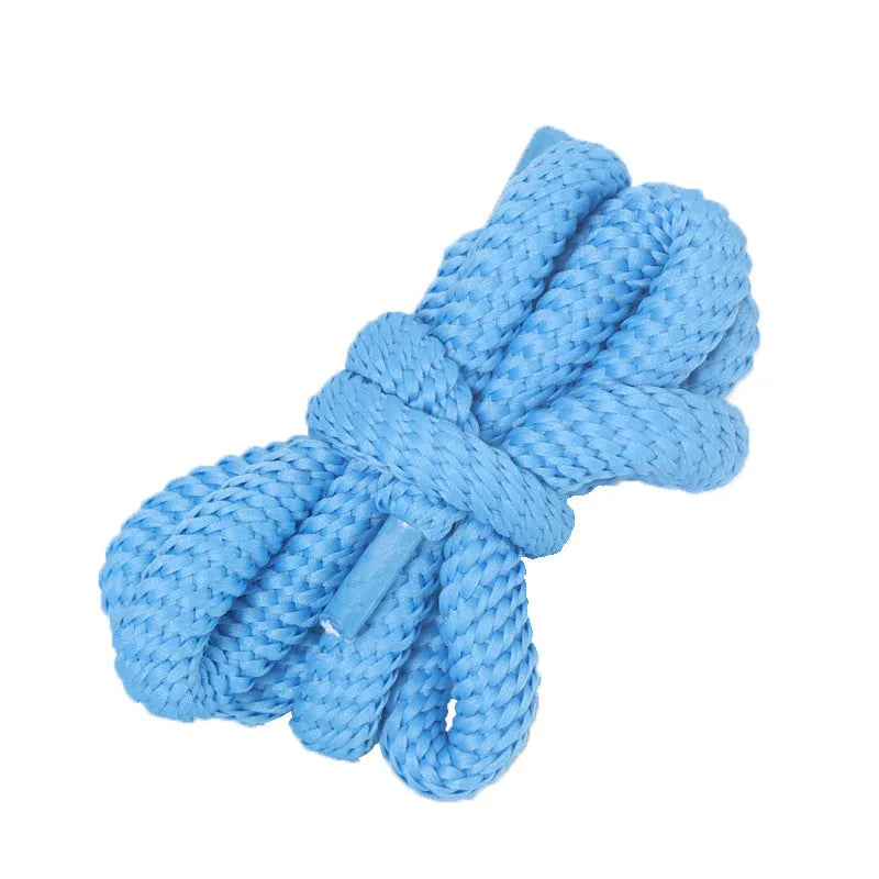 Set of oval 1.0mm wide replacement shoelaces in multiple colours including black, pink, red, and blue, shown in various lengths.