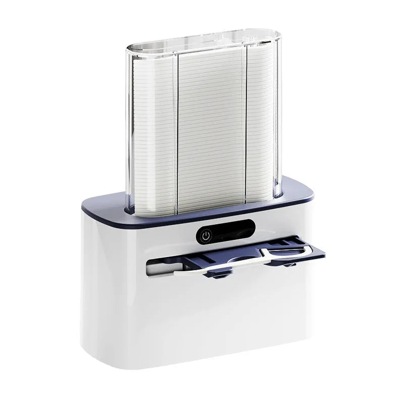 Intelligent induction automatic dental floss box in dark gray, light gray, or gold colour with rechargeable battery