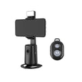Black desktop phone bracket with face tracking camera and ribbon lights