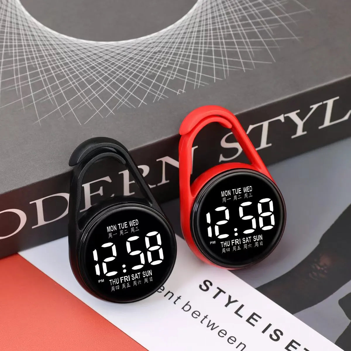 Mini LED luminous electronic watch with waterproof design in various colour options