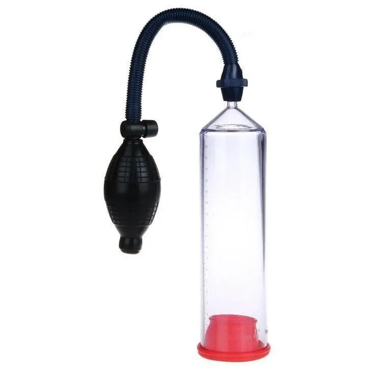 Silicone cover replacement set for a male manual exercise machine with bulb and sealing rings.