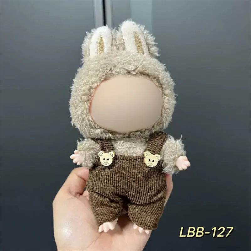 17cm plastic doll costume for vinyl figurines in multiple LBB design styles