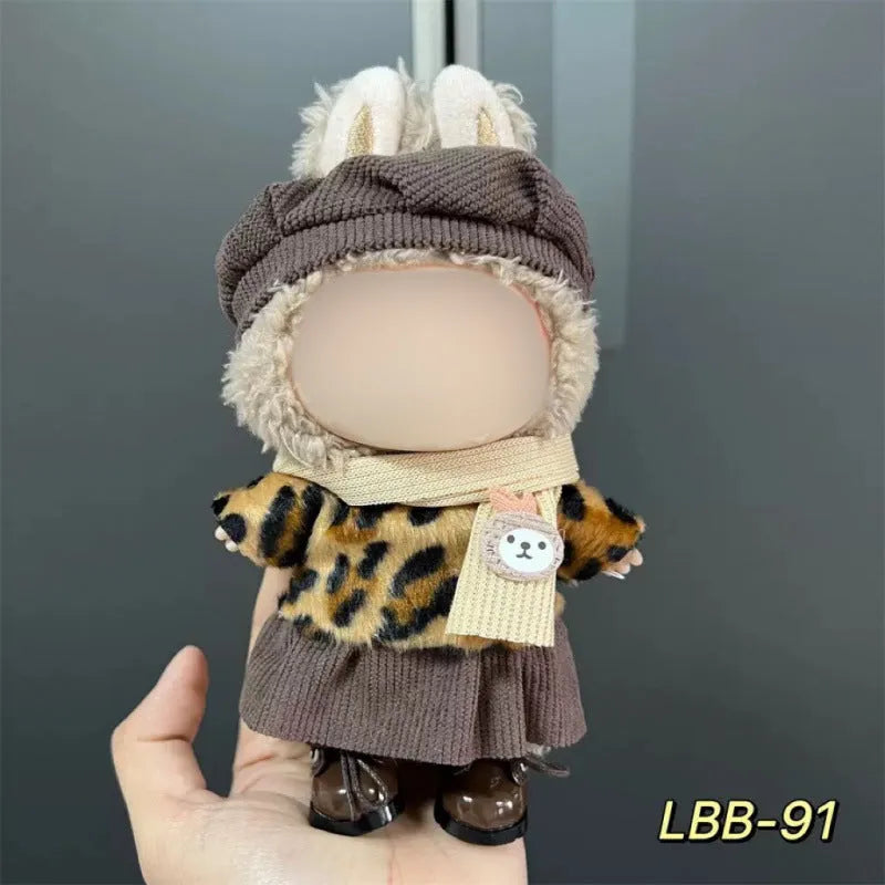 17cm plastic doll costume for vinyl figurines in multiple LBB design styles