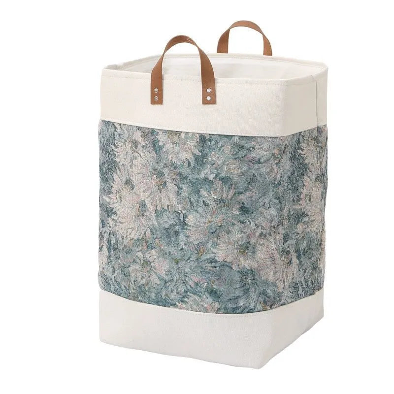 Fabric under-bed storage bag with zipper, dimensions 35x35x55 cm, shown in colourful bear print.