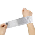 Breathable athletic wristguards in black, grey, and pink colours for fitness training