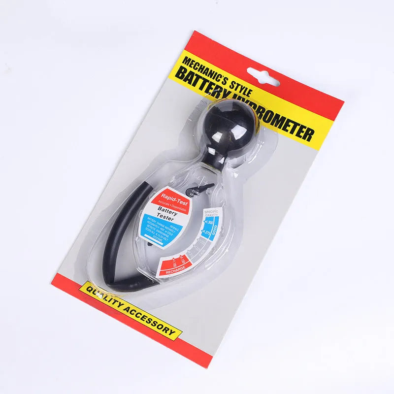 ABS suction electrolyte hydrometer for lead-acid battery testing with measurement scale