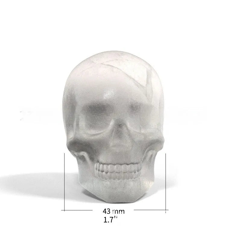3D Halloween skull ice cube tray made from blue food grade silicone