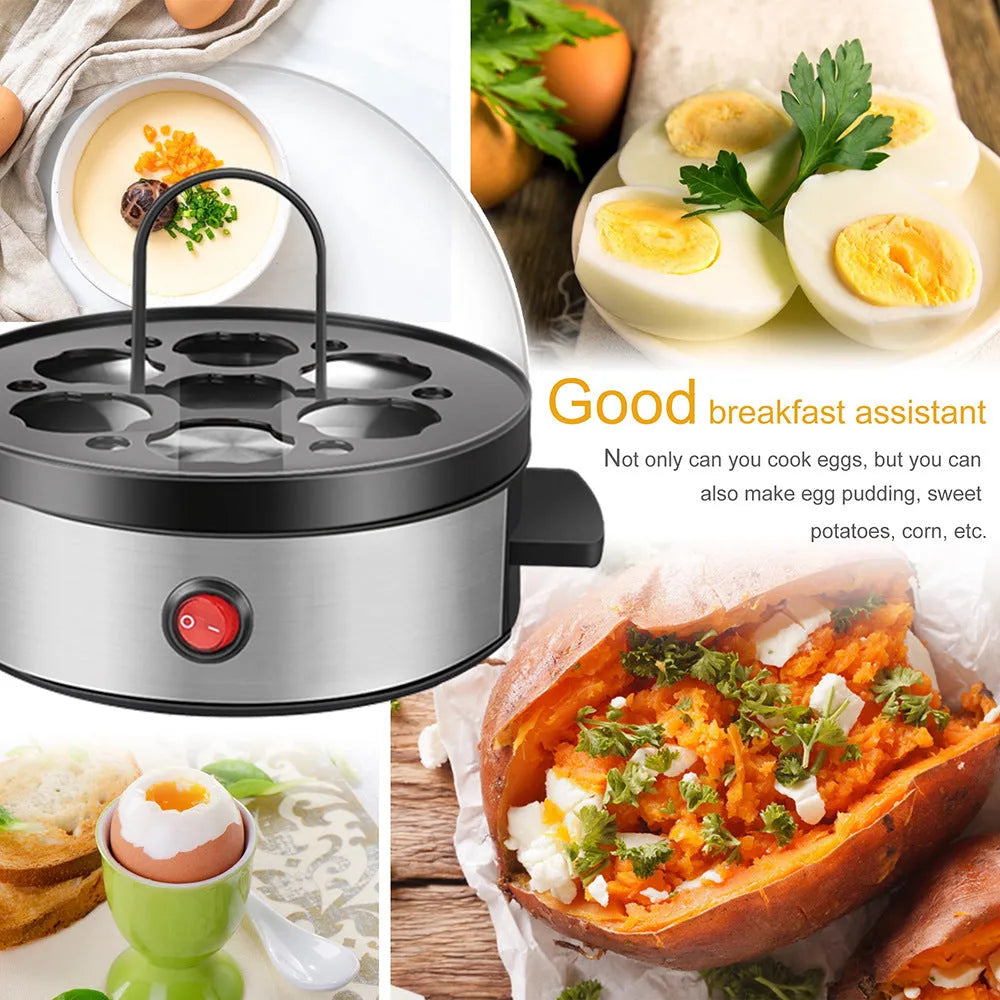 Multifunctional egg cooker mini egg steamer in picture colour with EU plug