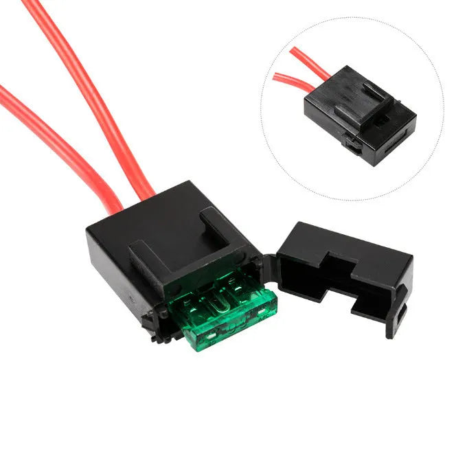 Black off road LED spotlight cable set with 2 metre wiring harness and light bar switch