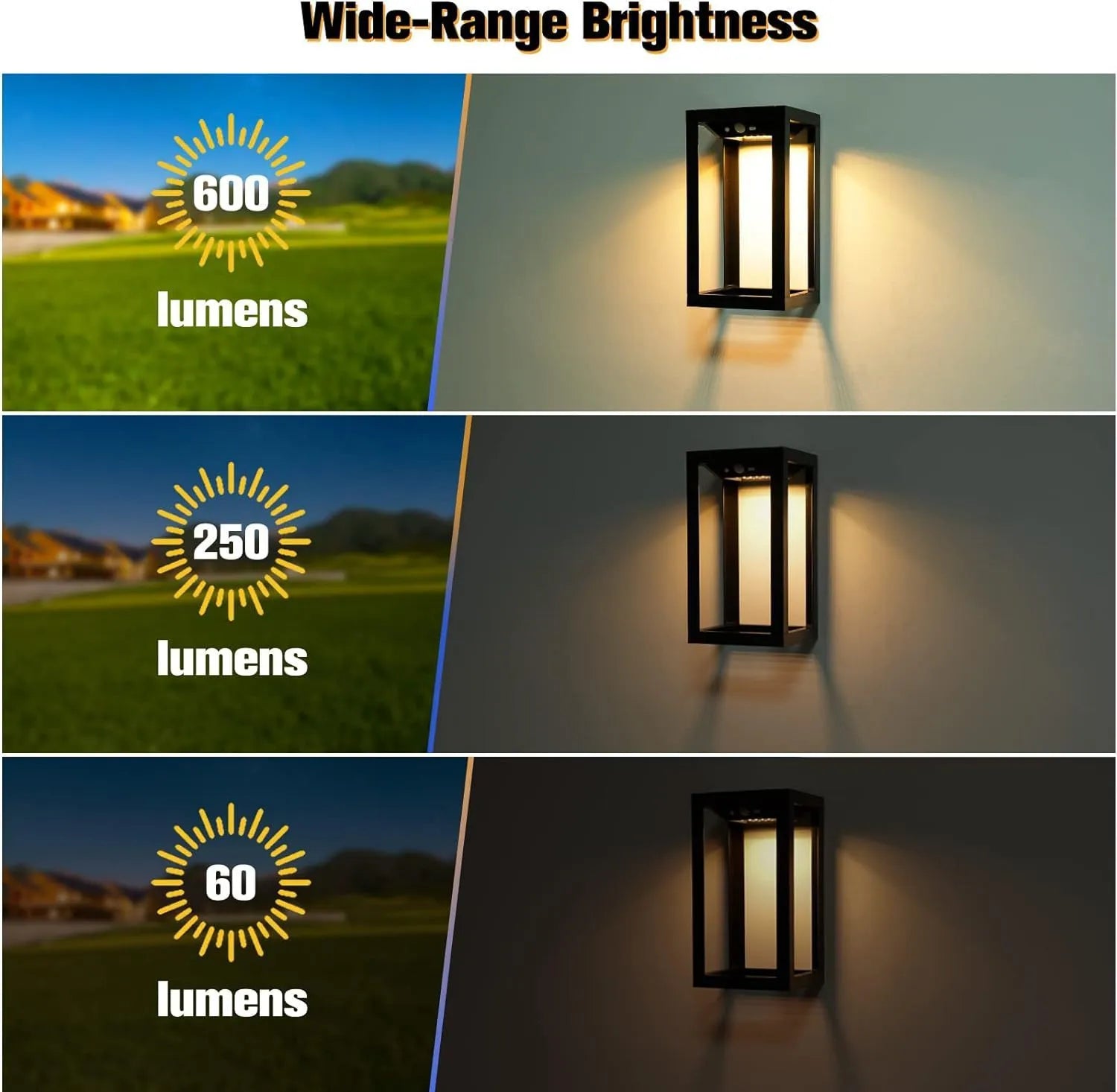 Modern Chinese outdoor wall lamp with solar panel and IP65 waterproof rating for garden courtyard use