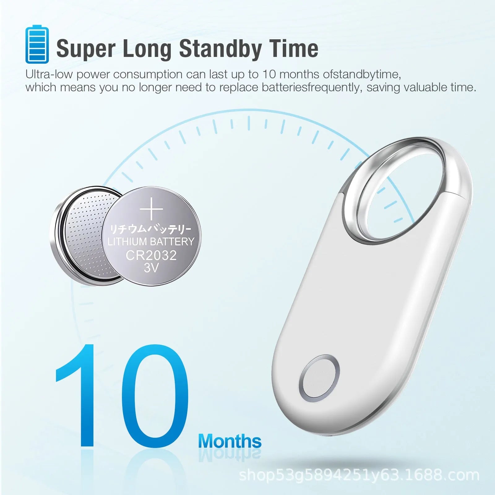 Compact black and white GPS tracking device for pets and children with unlimited distance positioning