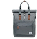 Casual polyester backpack with computer compartment shown in dark grey colour