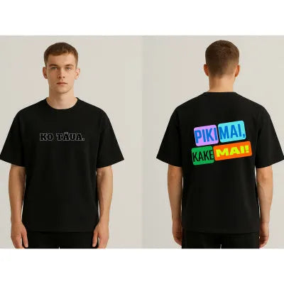 Summer loose short sleeves polyester T-shirt in black and white for men and women round neck