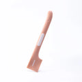 Long-handle pet feeding spoon with right-angle edge for scraping canned food jar walls