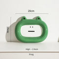 Ceramic pet bowl shaped like a cat, frog, panda, or pig for dry food or water.