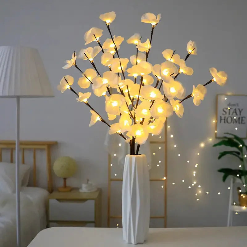 65cm pink LED phalaenopsis branch decorative light with battery operation