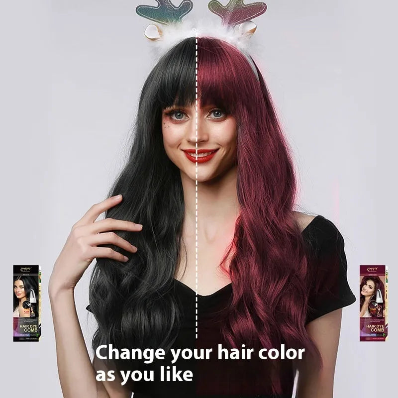 200ml bottle of permanent hair colour cream in brown, dark brown or wine red shade
