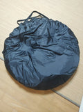 Black pop-up outdoor camping car tail tent unfolded to 200cm dimensions with quick account throw design