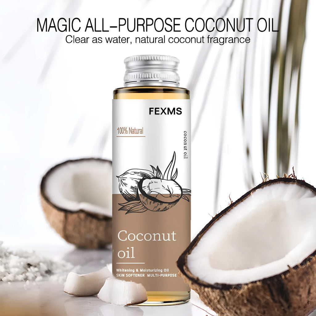 Coconut Skin Care Massage Body Care Essential Oil 100ml Universal Skin Type Castor Coconut Jojoba Olive Nuts Oil Set for Relaxing Massage