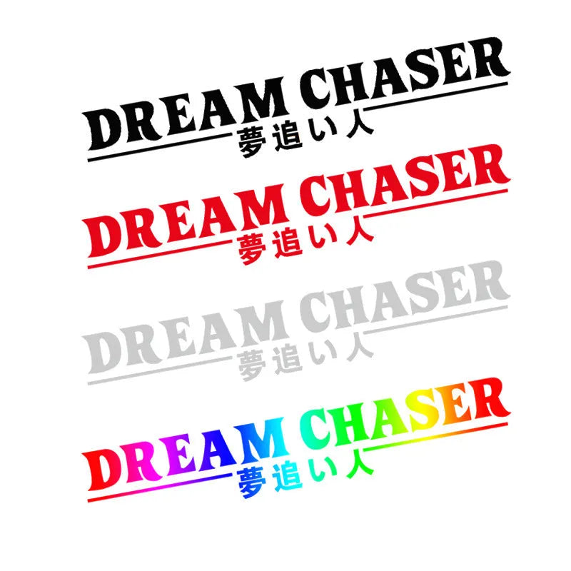 Chinese dream chaser car sticker PET film 40cm by 7cm vehicle decoration