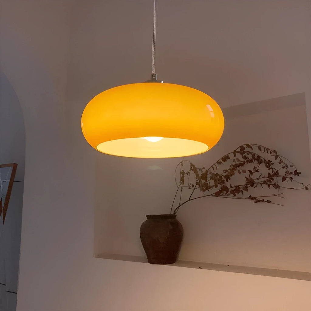 Milk white glass Bauhaus three headed egg tart pendant light ceiling fixture