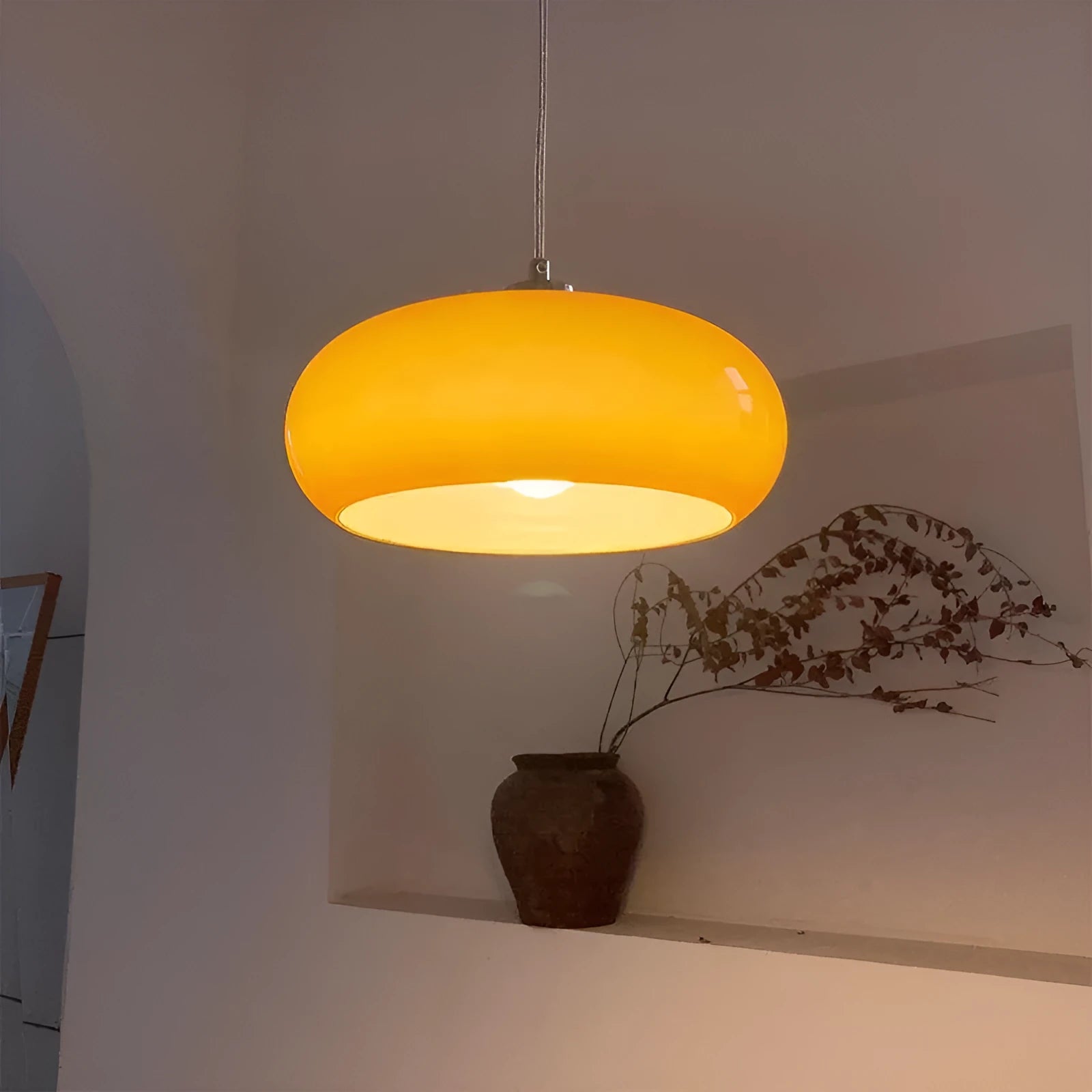 Milk white glass Bauhaus three headed egg tart pendant light ceiling fixture