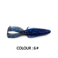 PVC soft bait fishing lure in 8cm and 12cm sizes with multiple colour options for freshwater and saltwater fishing
