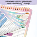 B5 wealth management notebook with spiral binding and PP cover for budget tallying and financial tracking