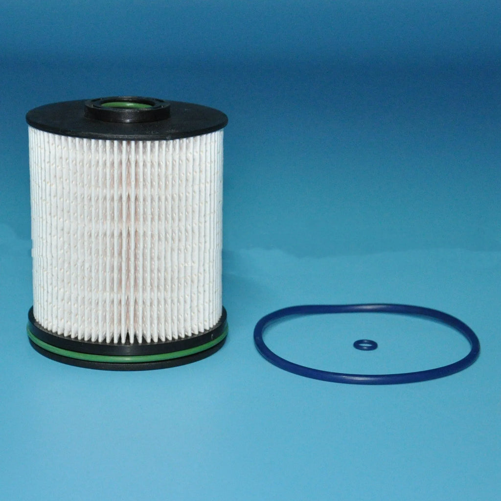 Diesel fuel filter element with gasket kit for Vauxhall and Opel Astra vehicles showing 106mm height dimension