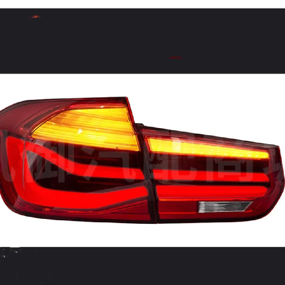 BMW 3 Series modified LED tail light assembly in red or smoked black finish.