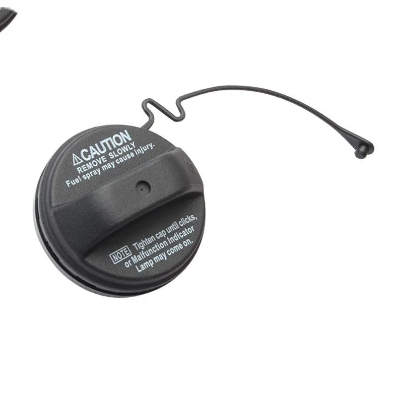 Black plastic snap-in fuel tank cap for Toyota vehicles