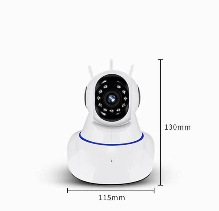 White dome style wireless security camera with 1 million pixel sensor for HD surveillance